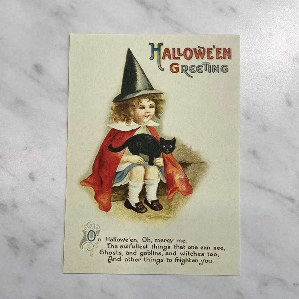 A.T.C. Fall Collection Halloween Art Papers Trading Cards 6 Pieces